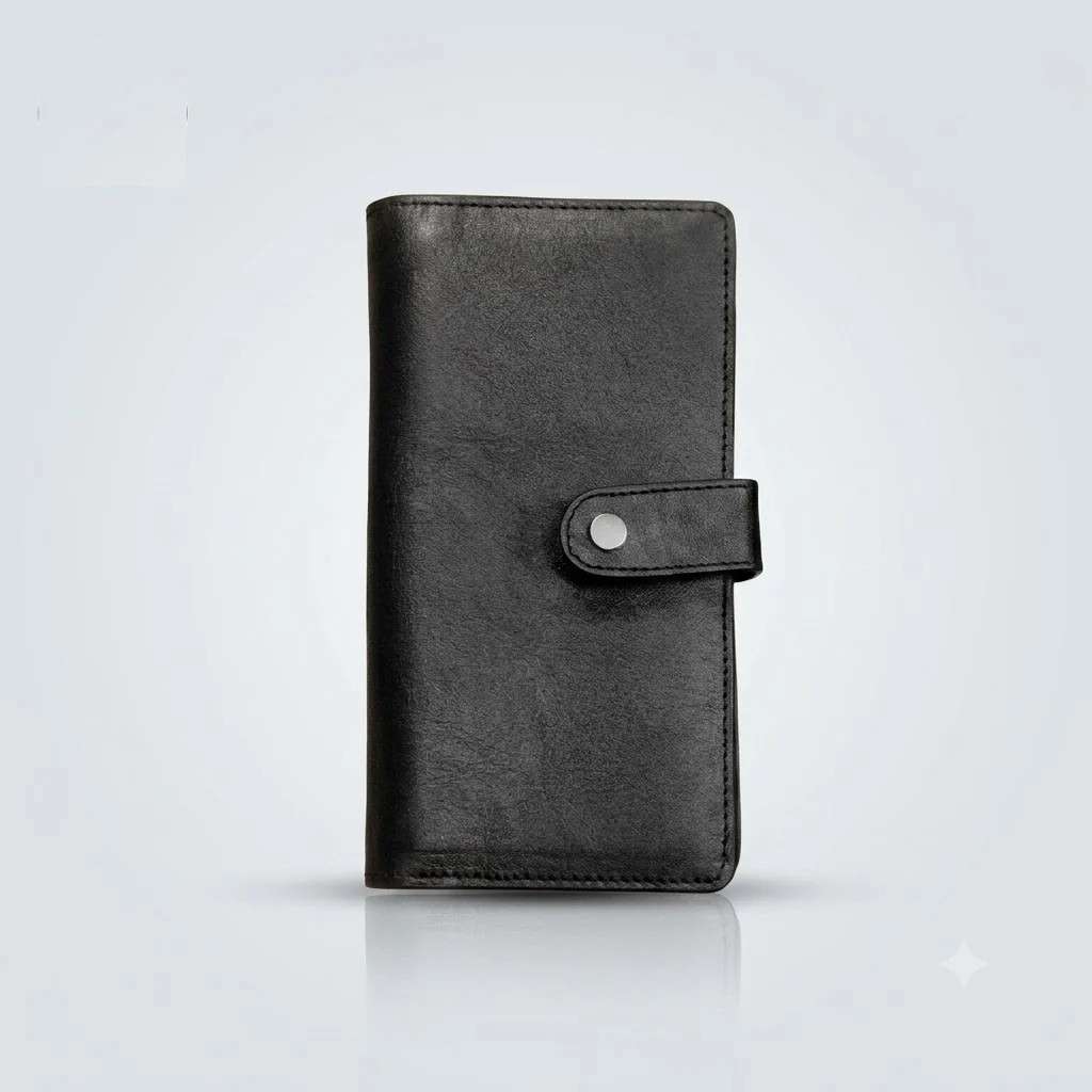 Premium PU Leather Long Wallet for Men & Women