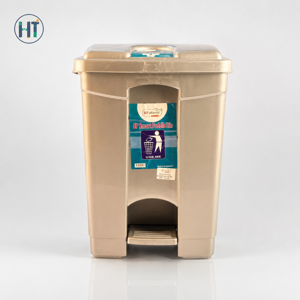 BP Plastic Smart Paddle Bin 20L  Premium Foot Pedal Dustbin  Soft Lid Waste Bin |